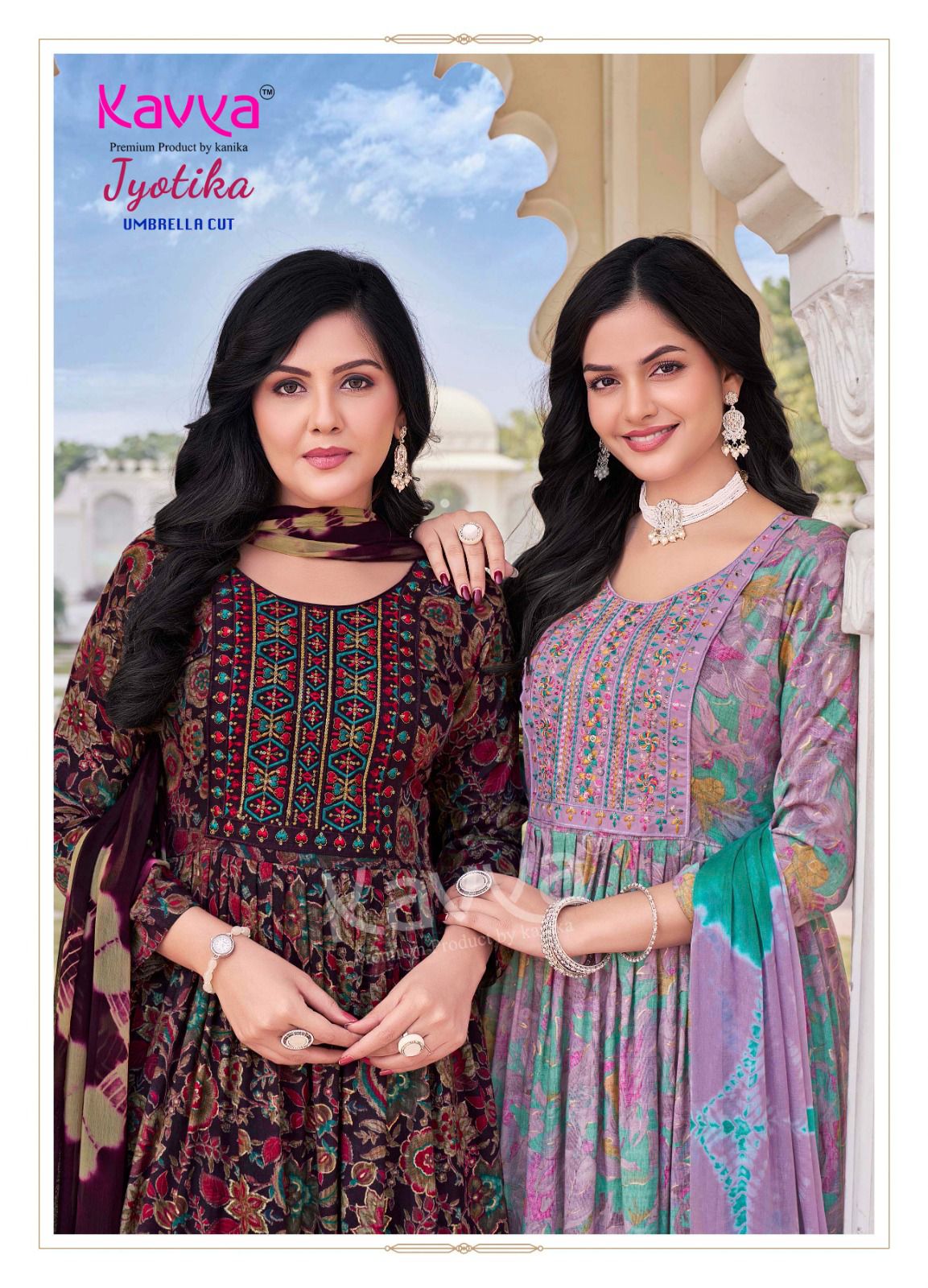 Jyotika Vol 10 By Kavya Capsule Foil Printed Kurti With Bottom Dupatta Wholesale Online